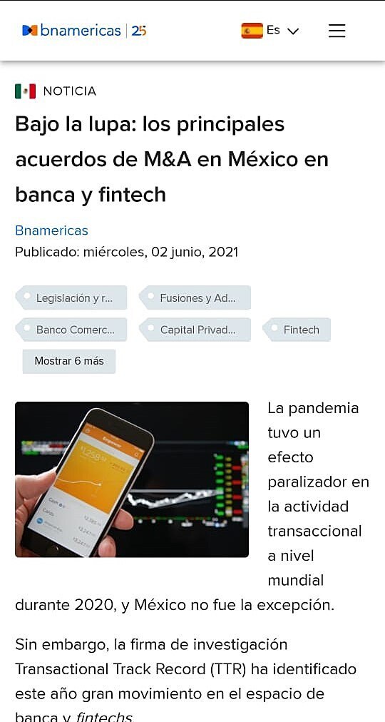 Bajo la lupa: los principales acuerdos de M&A en Mxico en banca y fintech